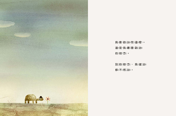对於乌龟来说,这里或许是最好的地方,但果真如此吗?(取自《天上掉下来的石头》亲子天下出版)