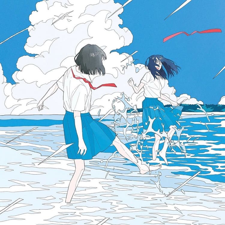Rei Kato katorei_ 日本 插画 蓝色 插画家