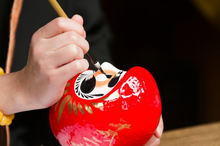 日本 許願 吉祥物 達摩 不倒翁 祈福 好運