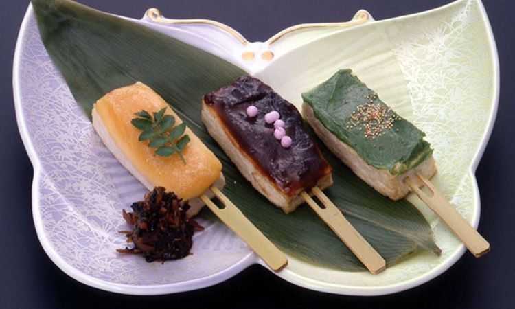 豆腐三色田乐烧
